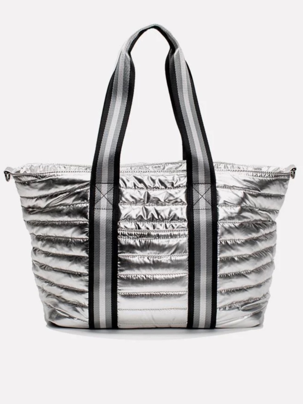 THINK ROYLN Metallic Wingman Bag – Silver – NEW Without Tags